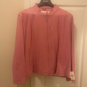Wilson’s Leather - Pink Leather Jacket. Plus size 3x (New)